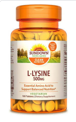Sundown L-Lysine 500mg Caplets, 100 ct