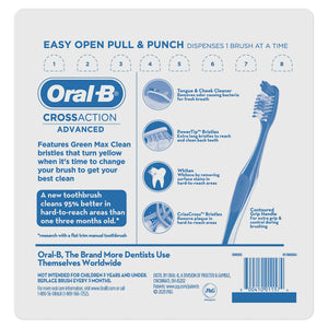 KIT Oral-B CrossAction Advanced Toothbrush, 8-pack - COM FRETE INCLUSO