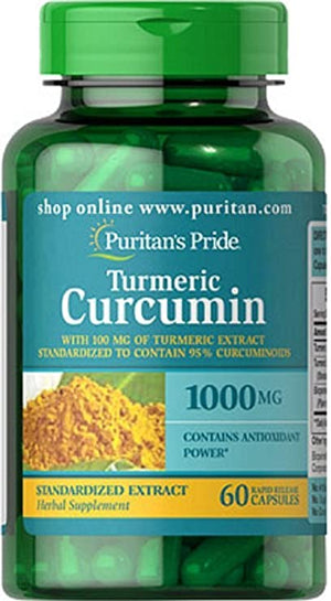Puritan's Pride Turmeric Curcumin 1000 Mg - 60 Capsulas - 78826